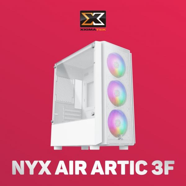 CASE XIGMATEK NYX AIR 3F ( BLACK - WHITE )