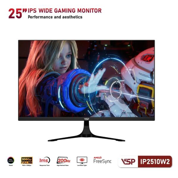 Màn Hình Gaming VSP IP2510W2 (24.5 inch - Fast IPS - FHD - 200Hz -1ms)