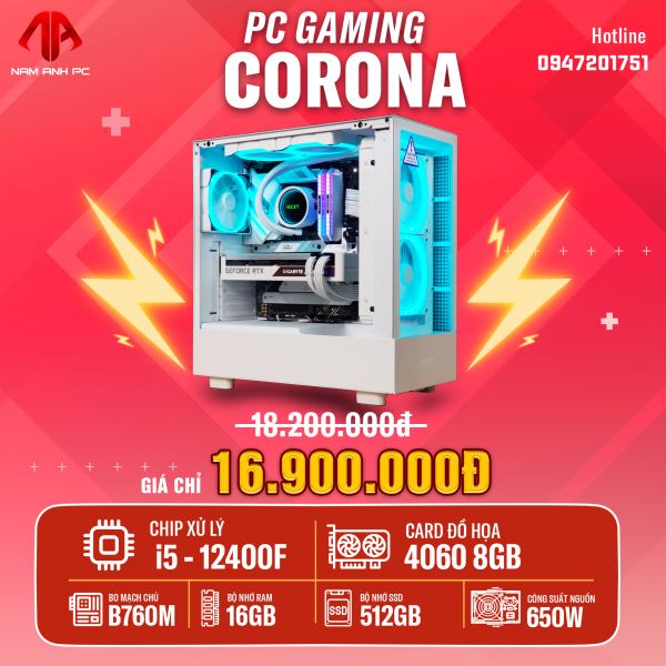 PC GAMING CORONA - I5 12400F | RTX 4060 8GB
