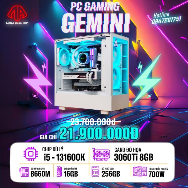 PC GAMING ĐỒ HỌA GEMINI- I5 13600K | 3060Ti 8GB