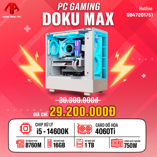 PC GAMING DOKU MAX - I5 14600K | RTX 4060 Ti 8GB