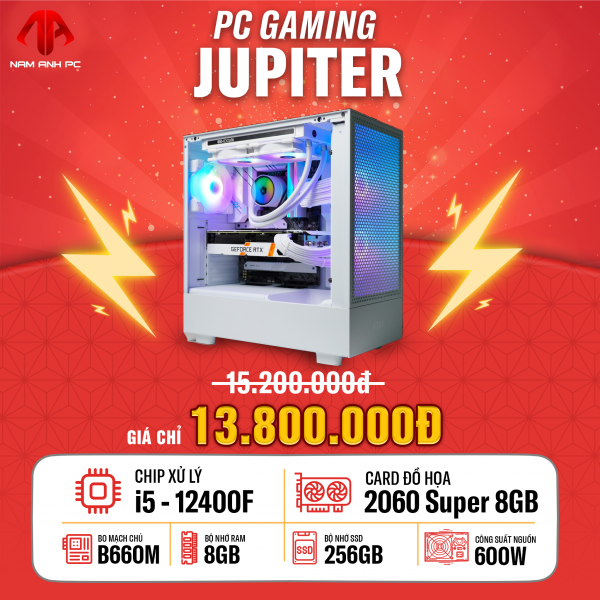 PC GAMING JUPITER - I5 12400F | 2060 SUPER 8GB