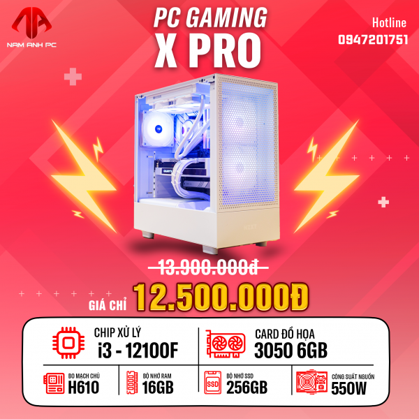 PC GAMING X PRO - I3 12100F | RTX 3050 6GB