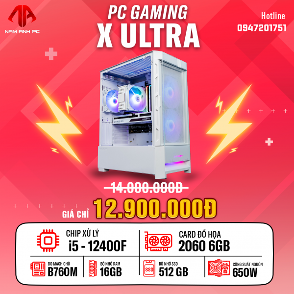 PC GAMING X ULTRA - I5 12400F | RTX 2060 6GB