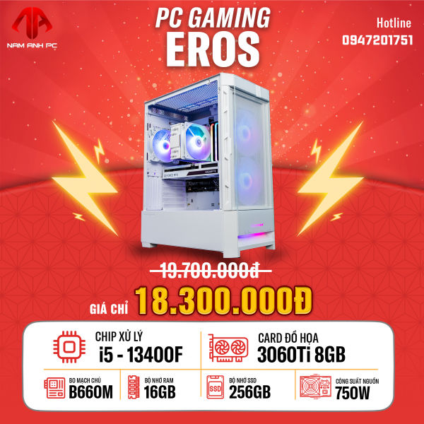 PC GAMING EROS - I5 13400F | 3060Ti 8GB