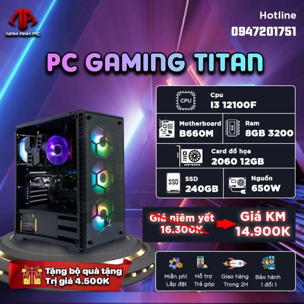 PC INTEL TITAN - I3 12100F | 2060 12GB