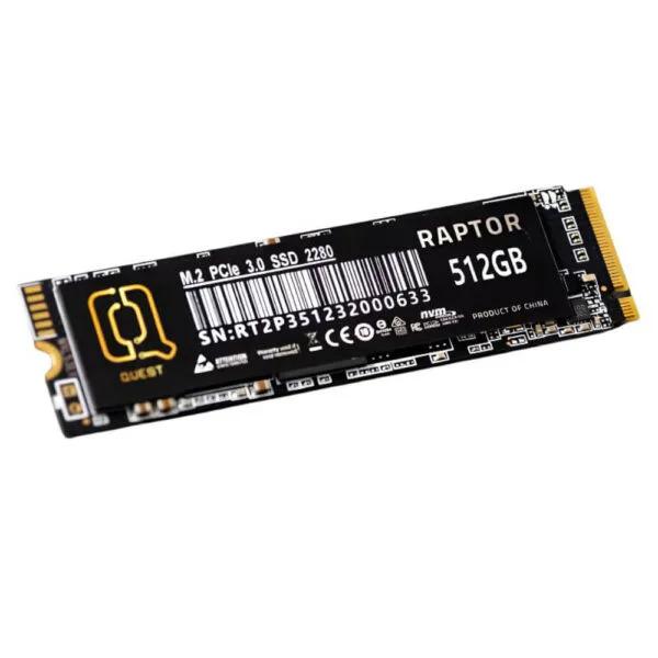 SSD McQuest Raptor 512GB M.2 2280, PCIe NVMe Gen3x4