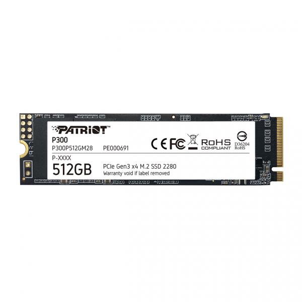 SSD PATRIOT P300 M.2 2280 PCIE GEN 3×4 512GB