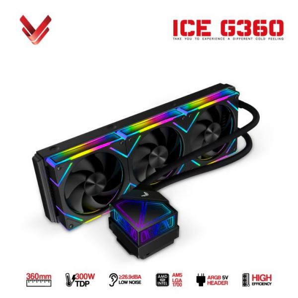 Tản Nhiệt Nước AIO VSP ICE G360 Black/ White