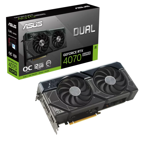 VGA ASUS Dual GeForce RTX 4070 SUPER 12GB GDDR6X