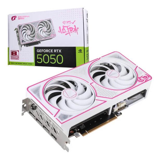 VGA Colorful iGame GeForce RTX 5050 Ultra W DUO OC 8GB-V – 8GB GDDR7