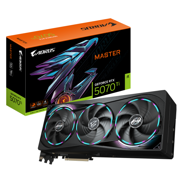 VGA GIGABYTE AORUS GeForce RTX 5070 Ti MASTER 16G