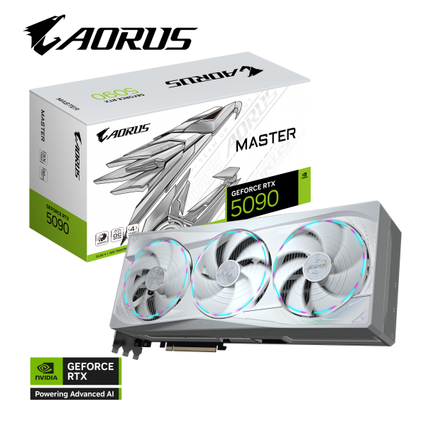VGA GIGABYTE AORUS GeForce RTX 5090 MASTER ICE 32G
