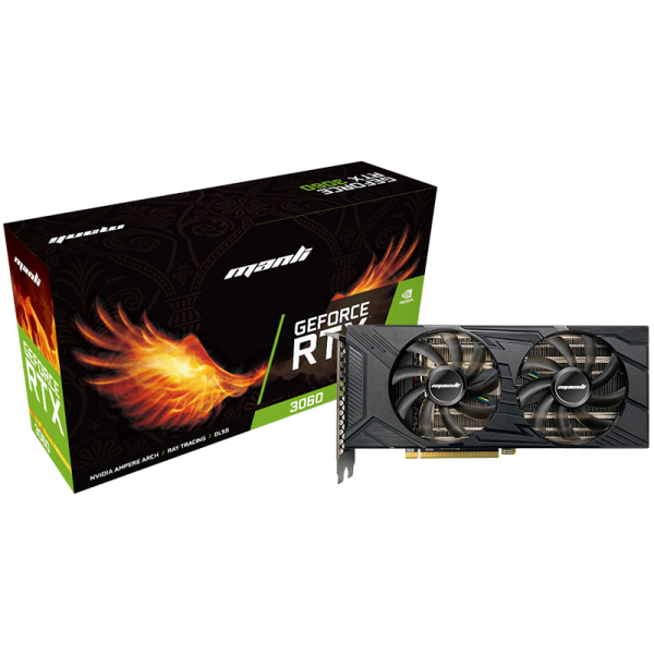 VGA MANLI GeForce RTX 3060 Dual Fan 12GB GDDR6 Nebula Twin